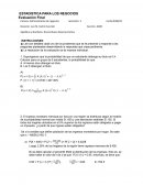 ESTADISTICA PARA LOS NEGOCIOS