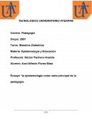 La epistemología como rama principal de la pedagogía