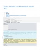 Jóvenes, tolerancia y no discriminación (edición 2022)