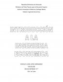 Introducción a la ingeniería económica