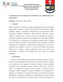 Rol del Ingeniero de la Producción en la Administración de las Organizaciones