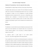 Medición del CO2 producido por efecto de la respiración celular aeróbica