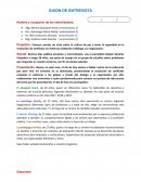 GUIÓN DE ENTREVISTA