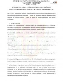 LINEAMIENTOS PARA EL USO DE HERRAMIENTAS TECNOLÓGICAS. Página 1