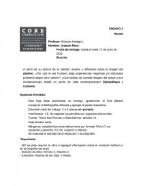 Ensayo Hamlet. Página 1