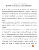 El arte como utilidad en la política