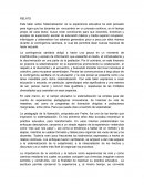 Sistematización de la experiencia educativa