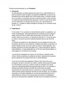 Proceso de administración de una panadería