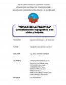 Levantamiento Topografico con cinta y brujula