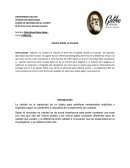 Ensayo sobre la calidad