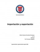 Importacíon y exportación