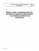 MANUAL DEL SISTEMA DE GESTIÓN DE MEDICIONES