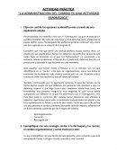 Actividad práctica "La administración del cambio es una actividad esporádica"