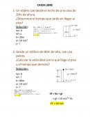 EJERCICIOS DE CAIDA LIBRE - FISICA