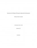Funciones de la Ofimática Word para la elaboración de documentos