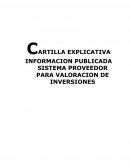 SISTEMA PROVEEDOR PARA VALORACION DE INVERSIONES