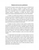 Relatoría del anuncio publicitario