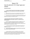 Caso de aplicación 15: El mejor lugar para trabajar