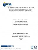 ANÁLISIS DE LAS CONDICIONES QUE INFLUYEN EN EL ÁREA DE LA SEGURIDAD INDUSTRIAL EN LA INSTITUCIÓN UNIVERSITARIA ITSA: BLOQUE D, CAMPUS SOLEDAD