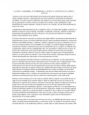 EL ARTE, LA MEMORIA, EL PATRIMONIO, LA ÉTICA Y LA ESTÉTICA EN LA ÉPOCA ACTUAL