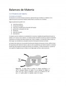 Balances de Materia