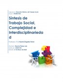TRABAJO SOCIAL, COMPLEJIDAD E INTERDISCIPLINARIEDAD