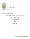 Introducción al lenguaje de programación T1 U1