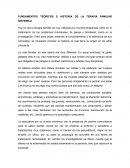 FUNDAMENTOS TEÓRICOS E HISTORIA DE LA TERAPIA FAMILIAR SISTEMICA