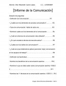 Informe de la Comunicación