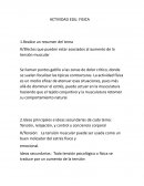 Actividad Educacion fisica