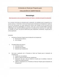 Evaluación de Competencias por Proyecto. Página 1