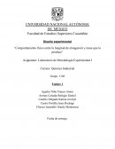Comportamiento físico entre la longitud de elongación y masa que lo produce