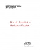 Símbolo Estadístico Medidas y Escalas.