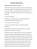 ADOPCIÓN HOMOSEXUAL ¿Sabes en que consiste la adopción homosexual?
