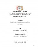 Elaboracion de artesanias con caña guadua