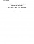 REALIDAD NACIONAL, CONSTITUCIÓN Y DERECHOS HUMANOS