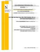 INFORME DE PRACTICA PRE PROFESIONAL EN LA EMPRESA MAQPOWER S.A.C