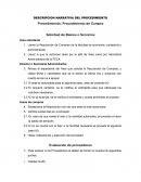 DESCRIPCION NARRATIVA DEL PROCEDIMIENTO