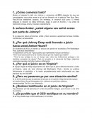 ¿Por qué Johnny Deep está llevando a juicio hacia usted Amber Heard?