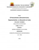 El Pensamiento Latinoamericano