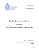 Desafíos de la contextualización curricular: Una reflexión en torno a la labor docente