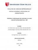 Publicidad y comportamiento del consumidor en el centro comercial Confraternidad Cusco - 2021