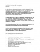 Instalaciones Eléctricas y de Comunicación