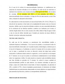 Caso de la colecta de macroinvertebrados bentónicos. Página 1