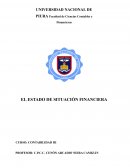 Estado de situacion financiera