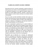 PALABRAS DEL DOCENTE DE GRADO UNDÉCIMO