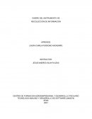 DISEÑO DEL INSTRUMENTO DE RECOLECCIÓN DE INFORMACIÓN