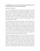 La Dignidad Humana: incorporación de la jurisprudencia del Tribunal Europeo de Derechos Humanos por la Corte Constitucional Colombiana
