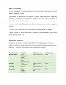 Plan de marketing. Proyección financiera