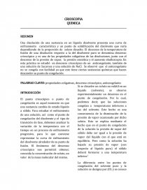 INFORME CRIOSCOPÍA. Página 1